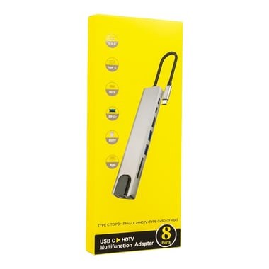 Sensei 8in1 Çok Fonksiyonlu Type-C Çoklayıcı Adaptör