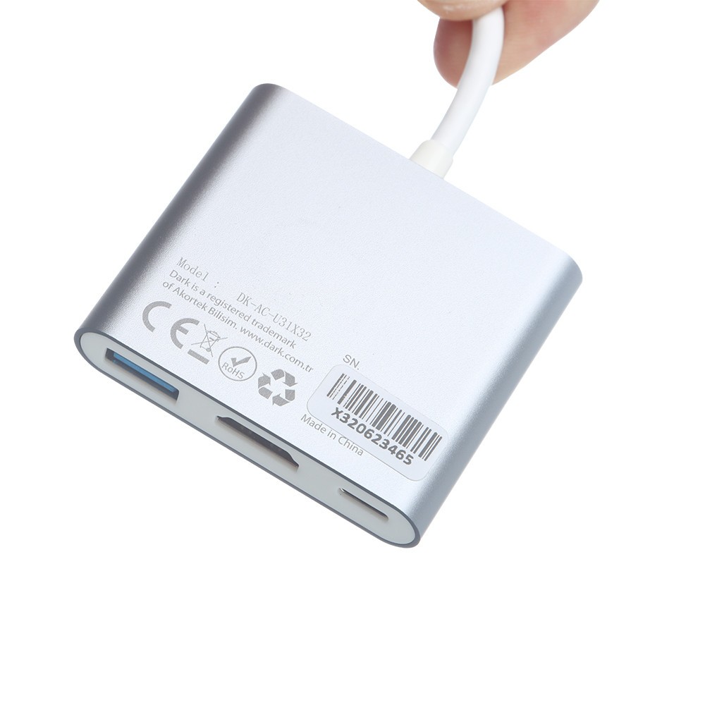 Dark DK-AC-U31X32 Usb 3.1 Type-c Erkek Usb 3.0 / Hdmı Dönüştürücü