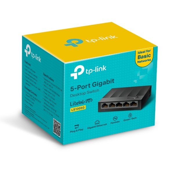 Tp-Link LS1005G 5 Port 10/100/1000 Mbps Switch