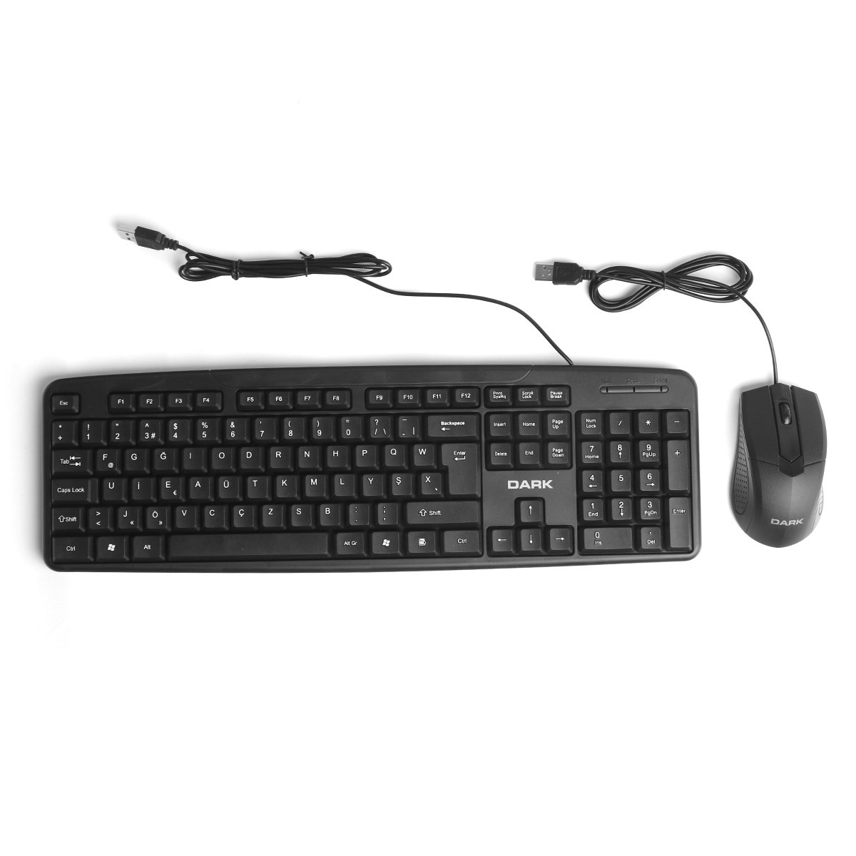 Dark DK-AC-KM1040F KM1040F Kablolu Türkçe F Klavye & Mouse
