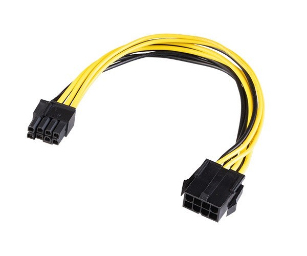 Akasa AK-CBPW23-20 8Pin to 6+2Pin PCie Ekran Kartı Uzatma Dönüştürücü Kablo