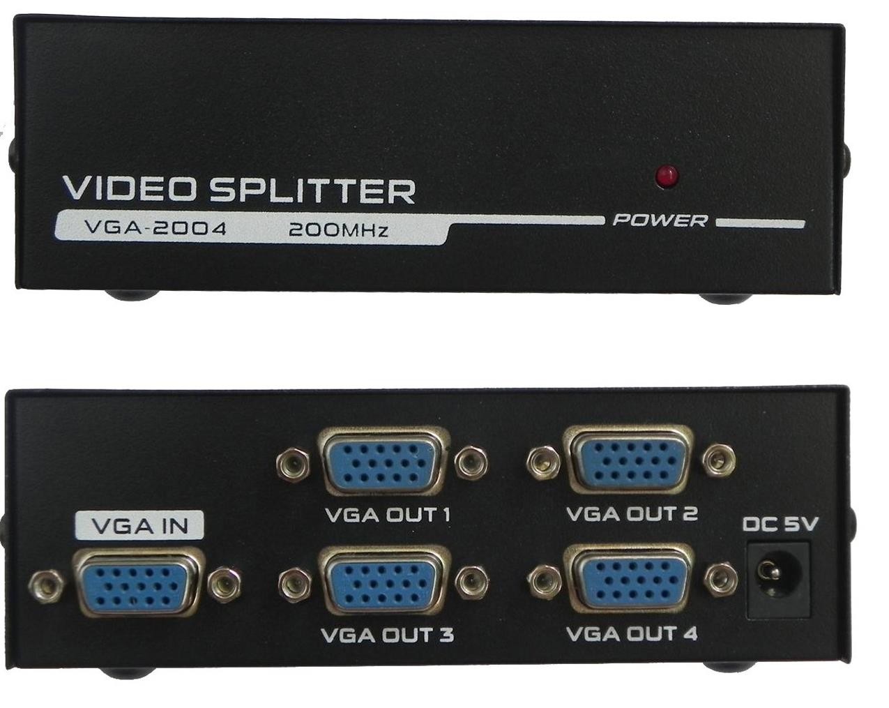 Alfais Vga Splitter 4 Port  Ekran Çoklayıcı 4873