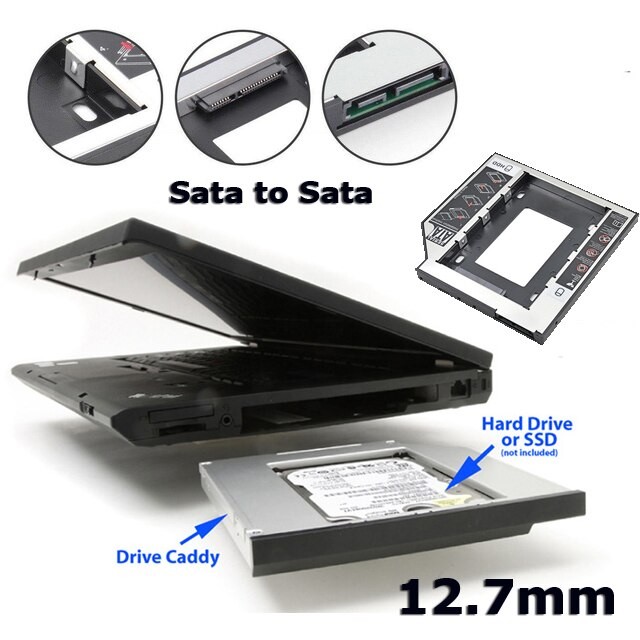 Dvd Yuvasına Takılan 12.7mm Sata Hard Disk Kutusu