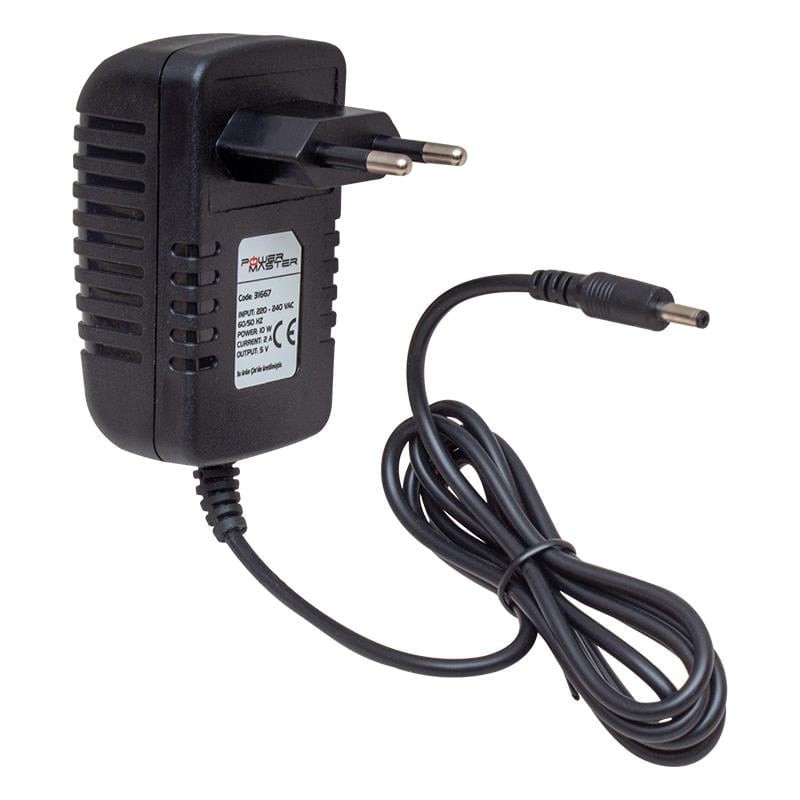 Powermaster PM-31667 5V 2A 3.5x1.35mm Uçlu Plastik Kasa Priz Tipi Adaptör