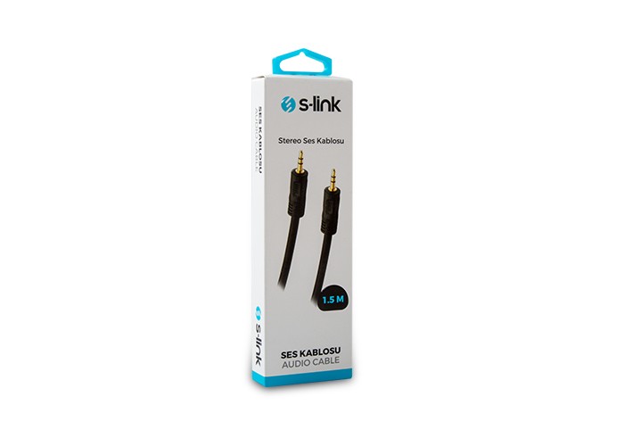 S-Link SLX-859 1.5 M 3.5Mm Stereo Ses Kablo
