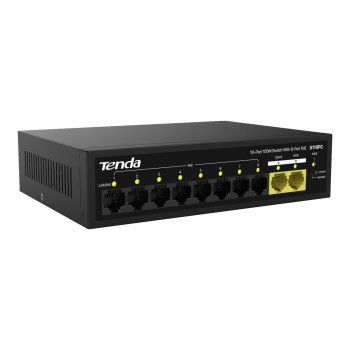 Tenda S110PC 10 Port 8 Port Poe 10/100 Mbps+2 Port Uplink Switch