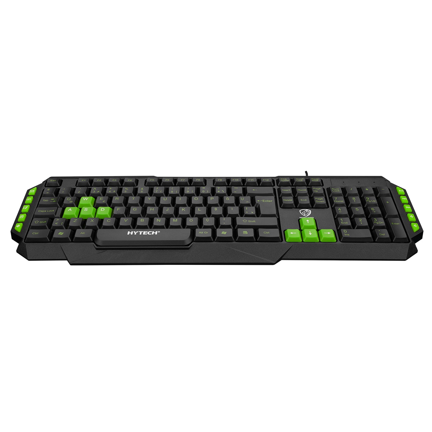 Hytech HYK-46 Gamy Combo Siyah Usb Yeşil Tuşlu Q Klavye 