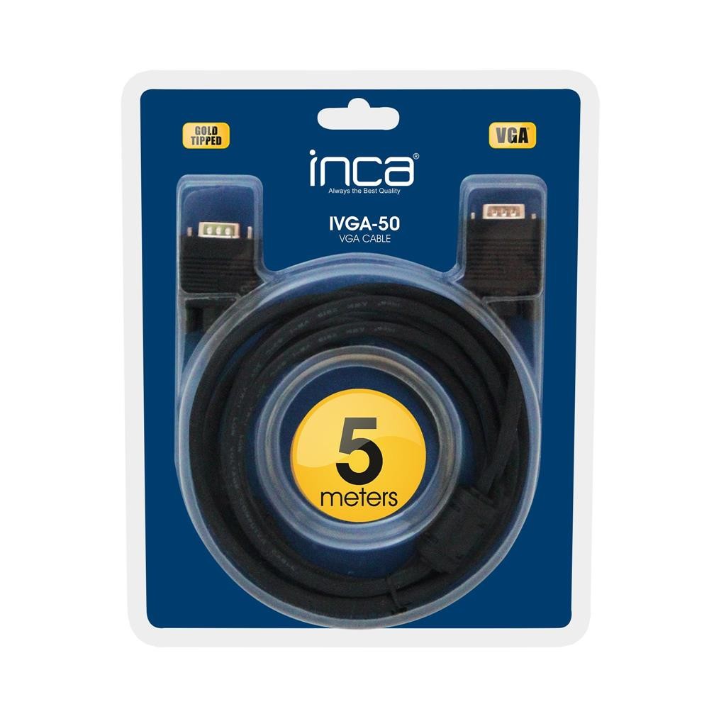 Inca IVGA-50 5M Altın Uçlu Vga Kablo