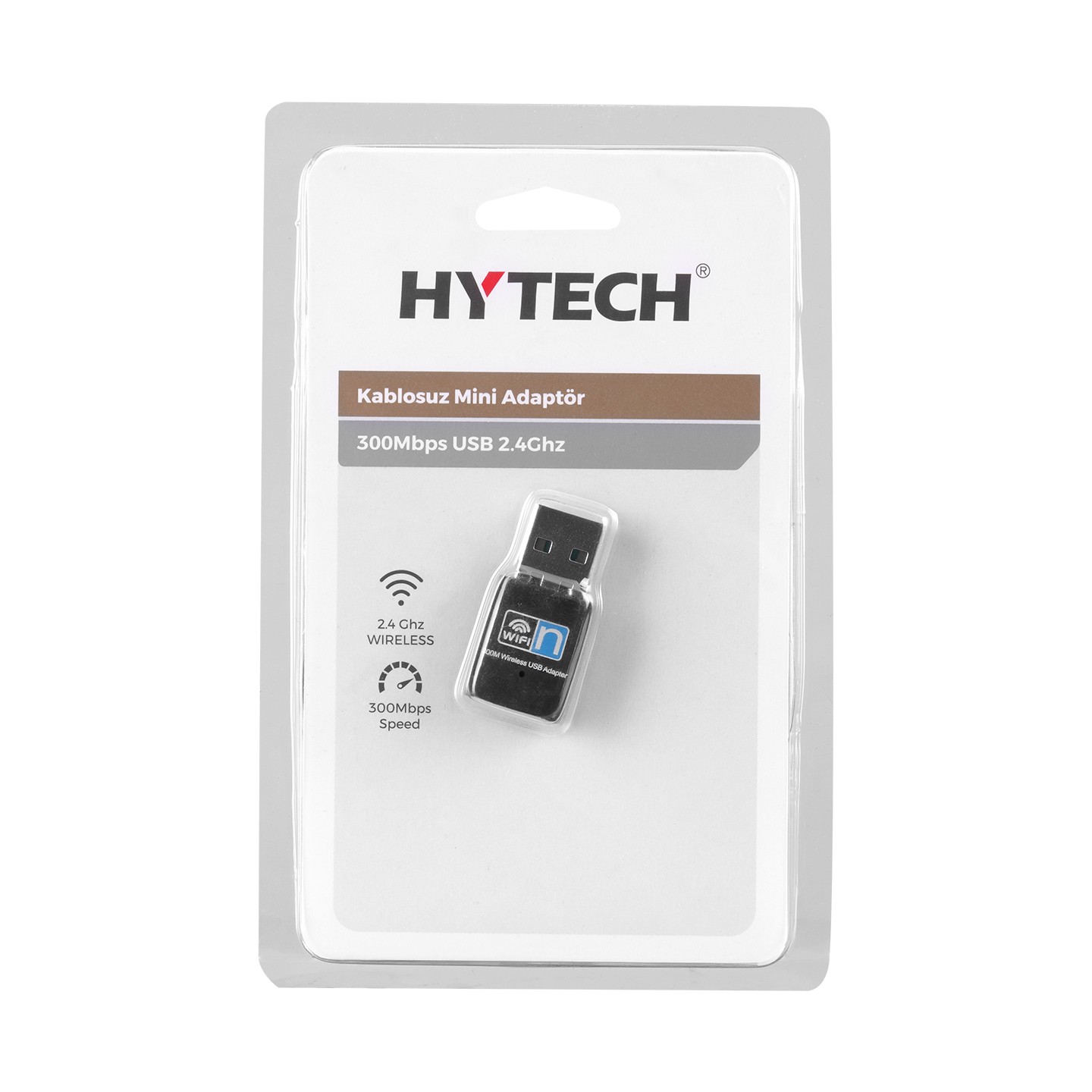 Hytech HY-300N 300Mbp 2.4Ghz. Usb 2.0 Harici Usb Adaptör