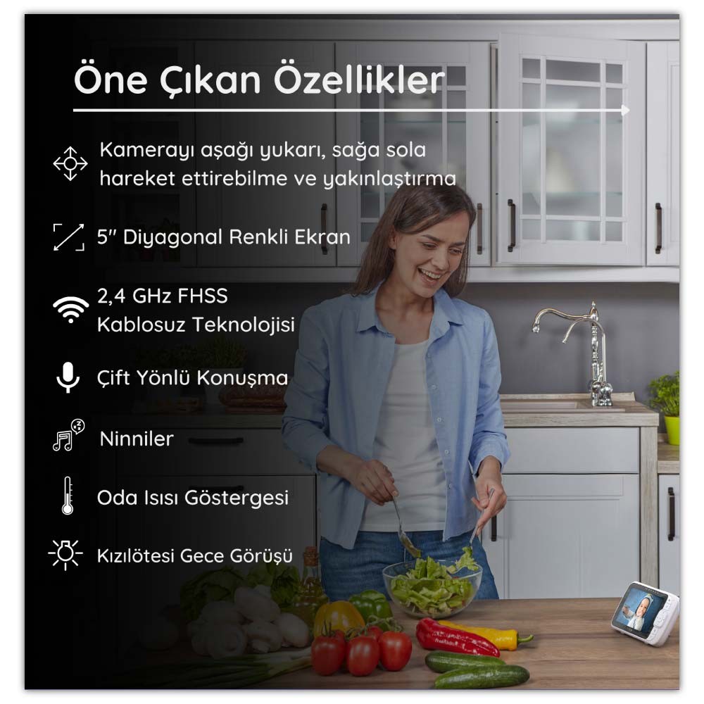 Nursery View Pro 5"Bebek Kamerası
