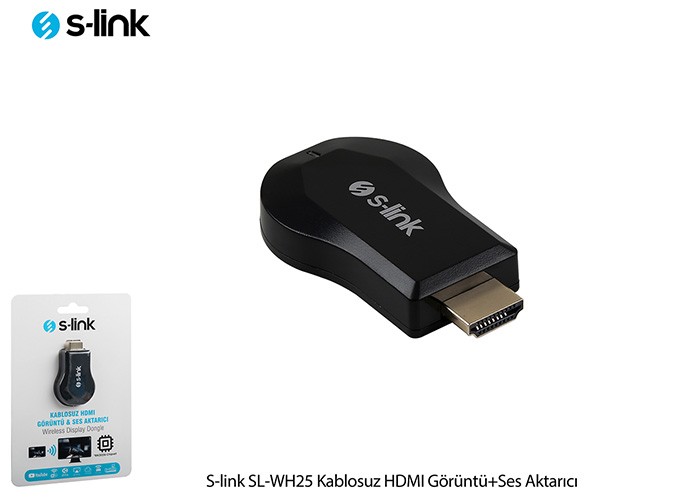 S-Link SL-WH25 Kablosuz Hdmı Görüntü Ses Aktarıcı