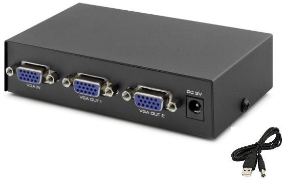 Alfais Vga Splitter 2 Port 200Mhz Ekran Çoklayıcı 4512