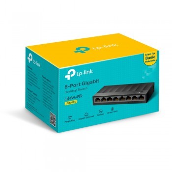 Tp-Link LS1008G 8 Port 10/100/1000 Mbps Switch Plastik Kasa