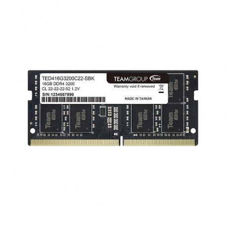 Team Elite 16GB 1x16GB 3200MHz CL22 DDR4 Notebook Ram