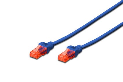 Digitus DK-1617-005 Cat6 0.50Cm Mavi Ethernet Kablosu