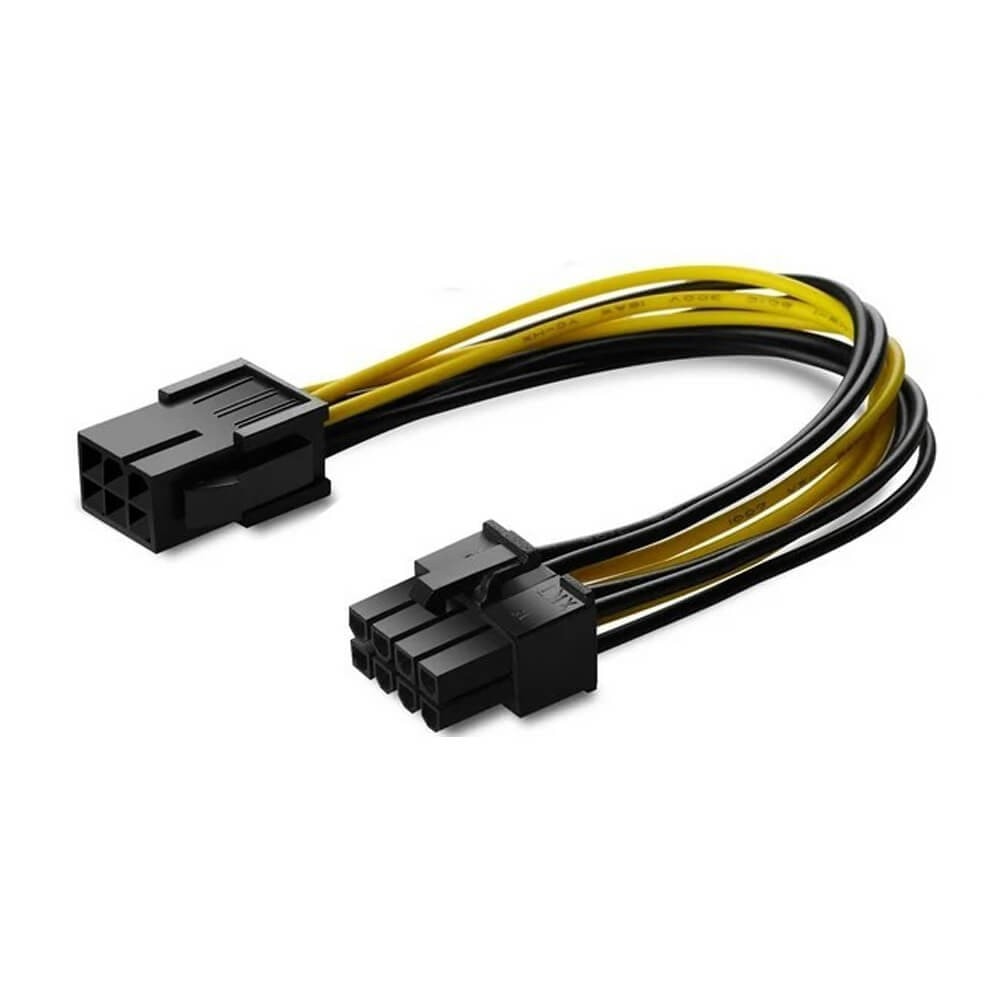6 Pin To 8 Pin Çevirici Power Güç Kablosu