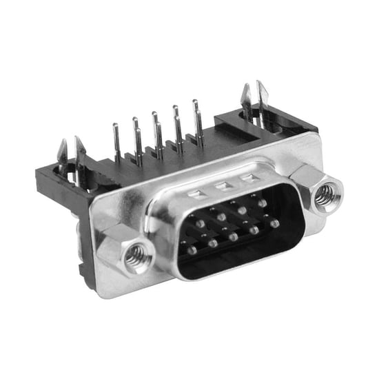 9 Pin 90 Derece Erkek D-Sub Konnektör