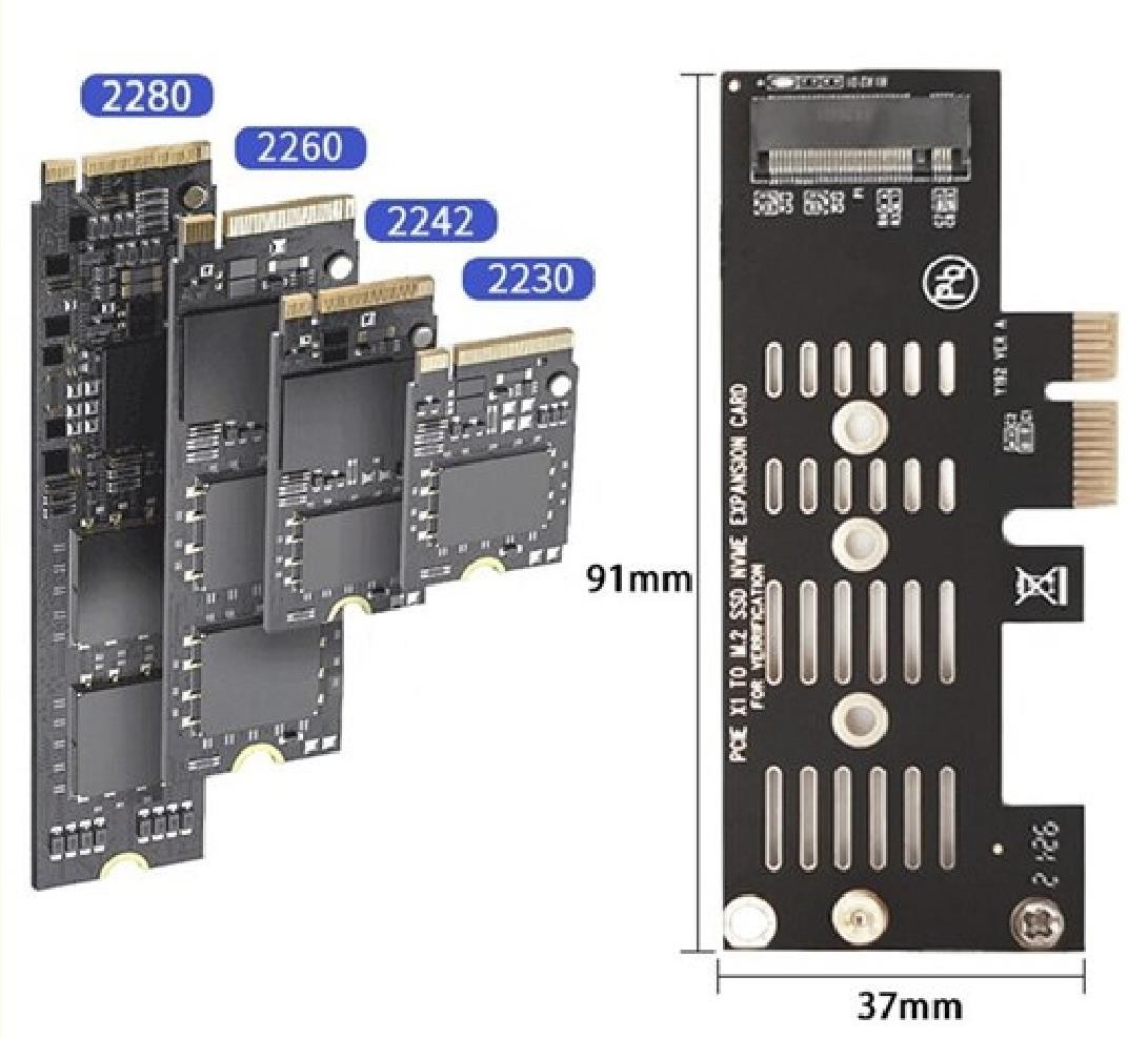 Alfais AL5225 Pci-E Express 3.0 To Nvme Ssd M.2 M Key Çevirici Kart