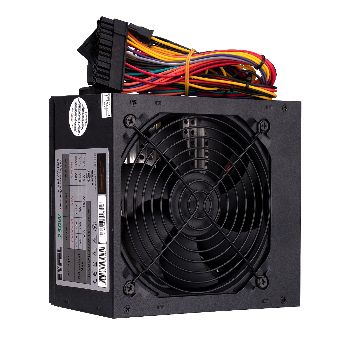 Eyfel EFS-2500 200W 12Cm 2xSata Power Supply