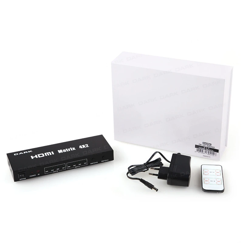 Dark DK-HD-SP4X12 4 Giriş 1 Çıkışlı Kumandalı Hdmı Switch