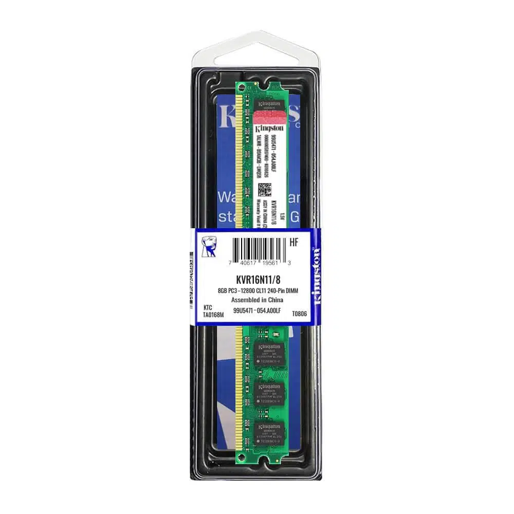 Kingston KVR16N11/8 8Gb Ddr3 1600 MHz Masaüstü Pc Ram Bellek