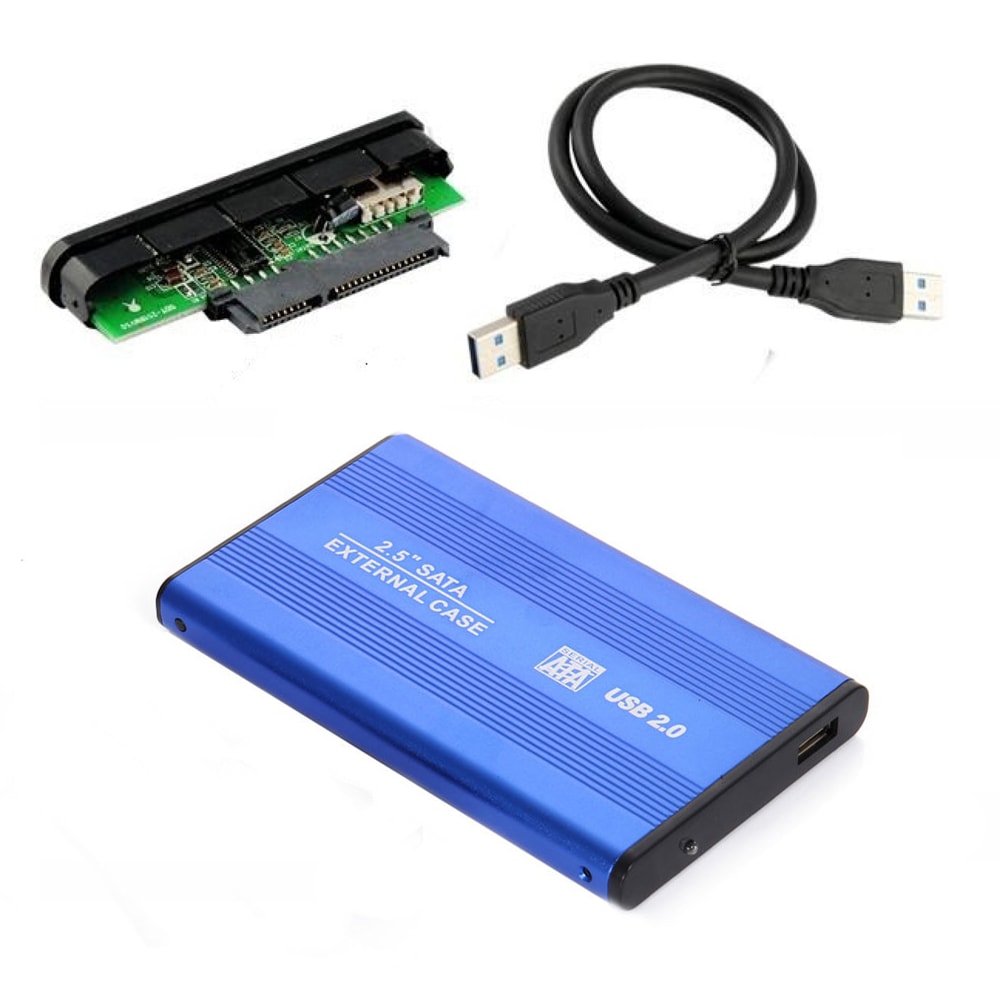 2.5 Usb 2.0 Aliminyum Gövde Mavi Hard Disk Kutusu