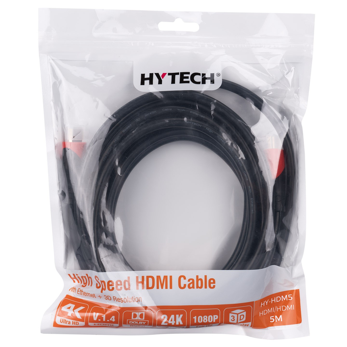 Hytech HY-HDM5 5M 24K 1.4V Altın Uçlu Hdmı Kablo