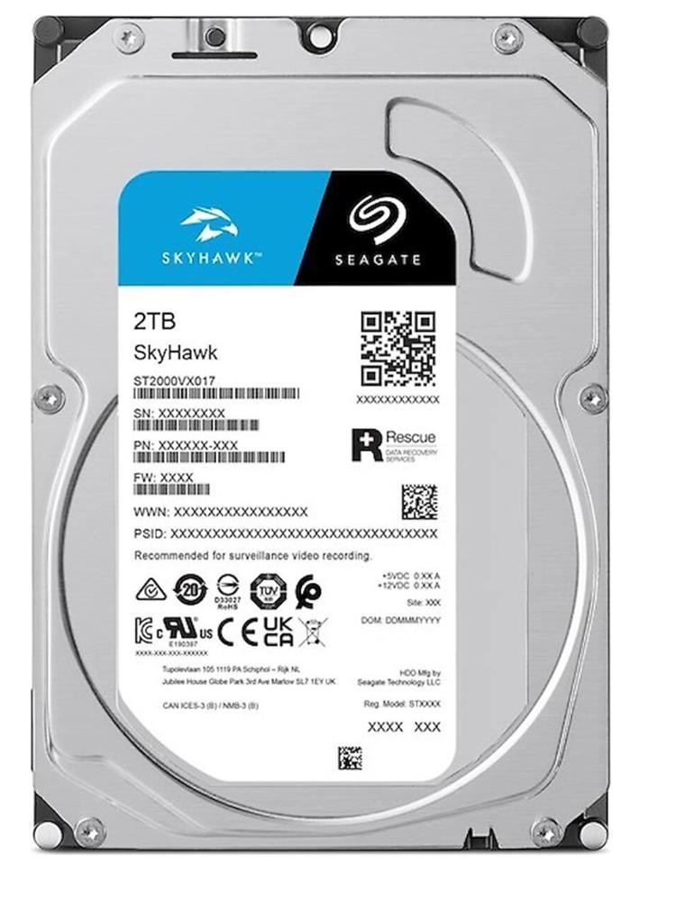 Seagate ST2000VX017 2Tb 5900Rpm 256MB 7/24 Güvenlik Hard Diski (İthalat)