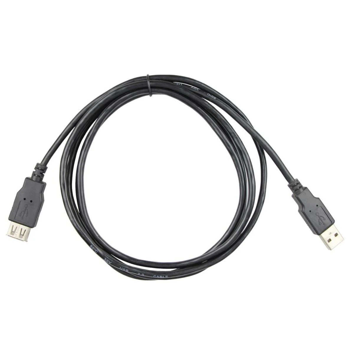 Vcom CU202-B-5.0 5M Siyah 2.0V Usb Uzatma Kablosu