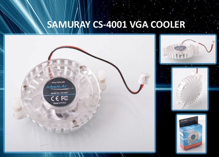 Samuray CS-4001 Ekran Kartı Geçmeli Fan