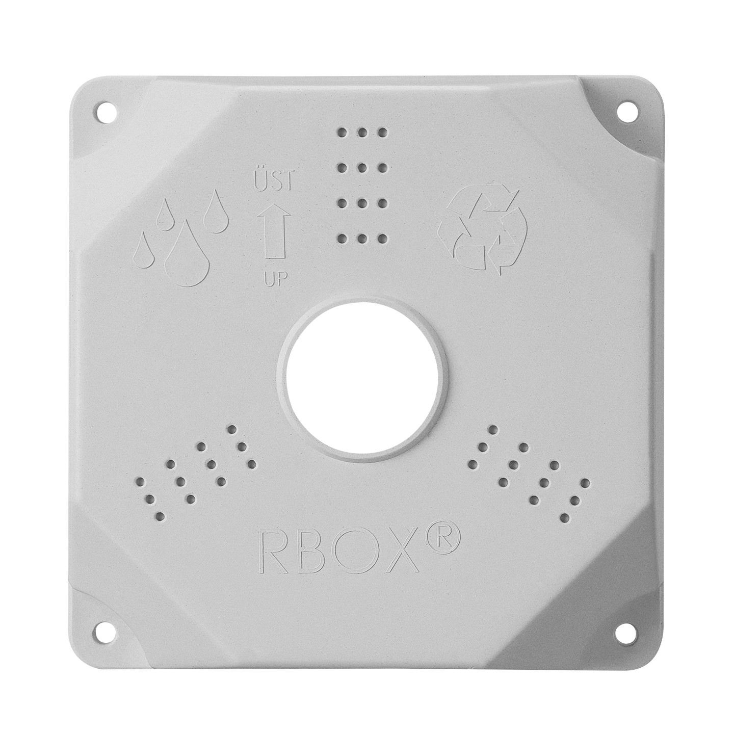 Rbox WX8 Beyaz Kamera Montaj Kutusu Buat Taban Dahil