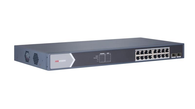 Hikvision DS-3E0518P-E/M 16 Port 10/100/1000 Mbps Poe Gigabit Switch