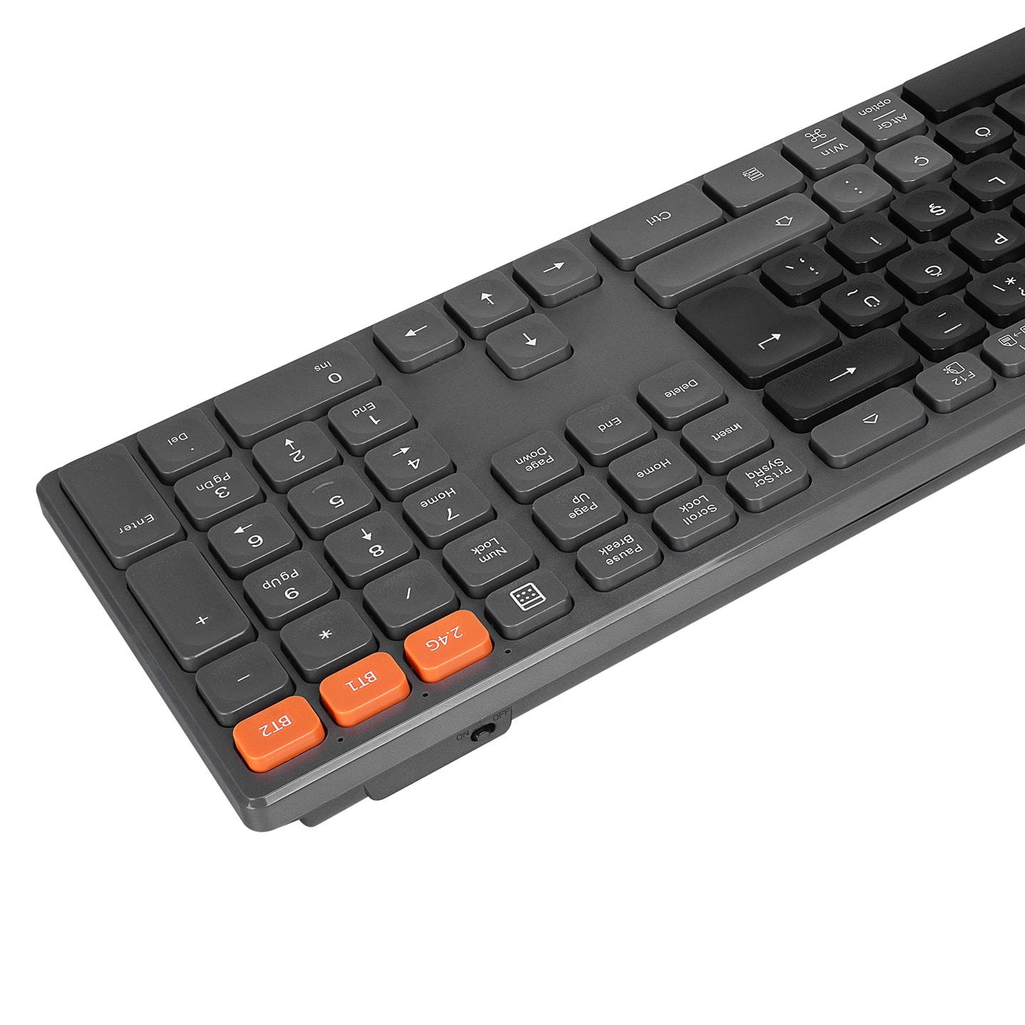 Everest KB-2610 Siyah/Gri 2.4G+BT1+BT2 Klavye