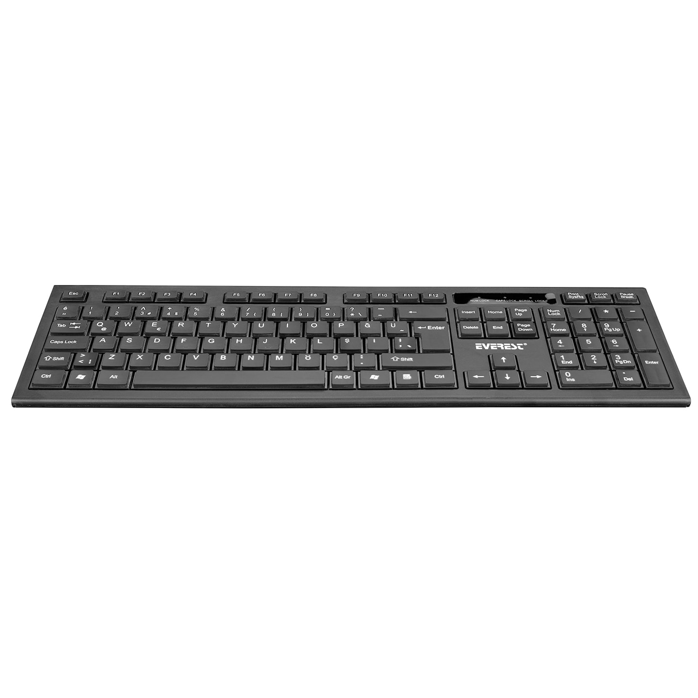 Everest KM-6121 Siyah Kablosuz Q Slim Klavye  Mouse Set