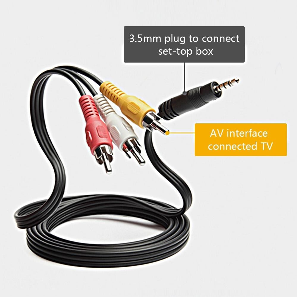 Alfais AL4824 3.5Mm 1M Stereo To 3Rca Dişi Tos Çevirici Ses Kablosu