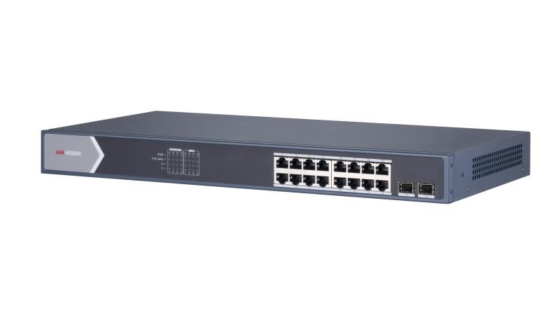 Hikvision DS-3E0518P-E/M 16 Port 10/100/1000 Mbps Poe Gigabit Switch