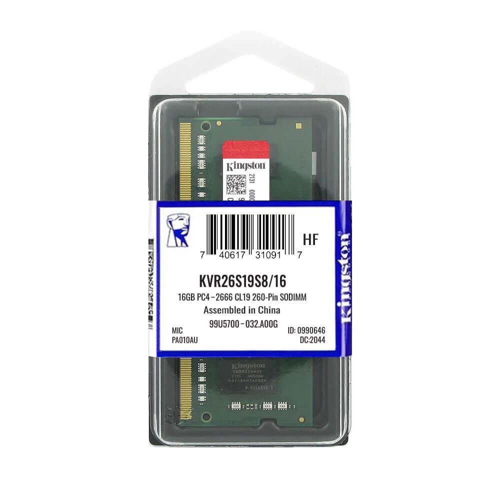 Kingston 16Gb Ddr4 2666 Mhz Notebook Ram Bellek