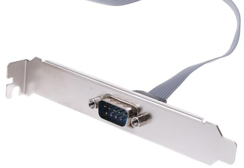 Alfais AL4991 Rs232 Serial Com Port DB9 To 10 Pin Pcı Anakart Braket Paralel Kablosu
