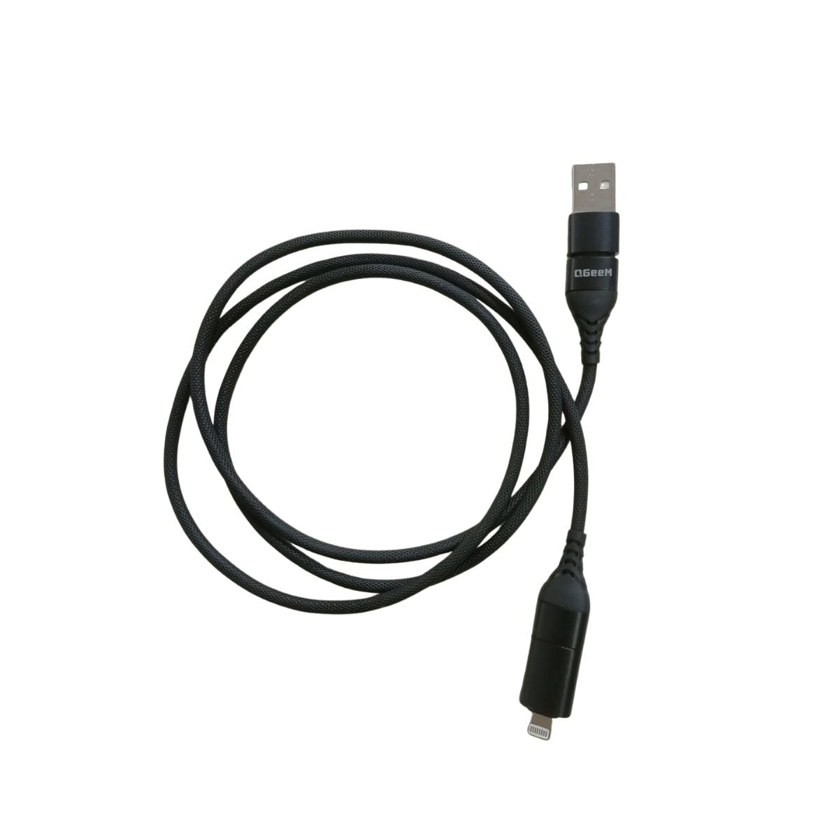 QGeem QG-CC0029 Usb 4in1 Lighting Usb-A Type-C Çok Foksiyonel Kablo