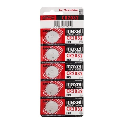 Maxell CR2032 Lithium 5 Li Pil