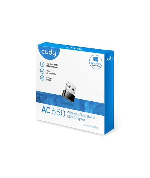 Cudy AC650 Wifi Mini Usb Adaptör