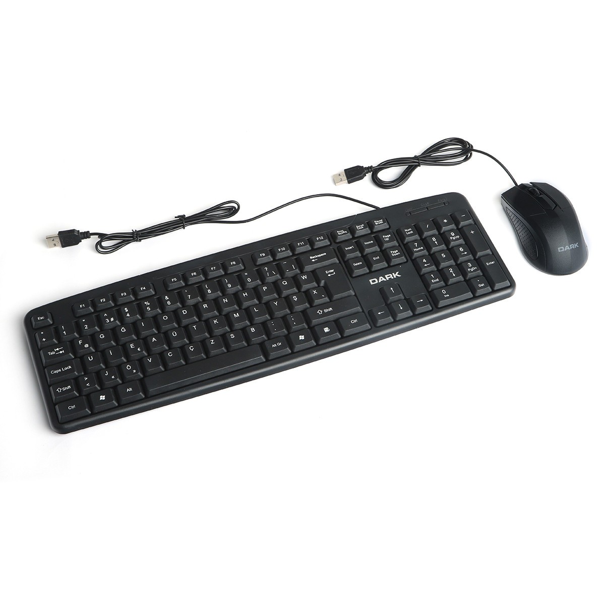 Dark DK-AC-KM1040F KM1040F Kablolu Türkçe F Klavye & Mouse