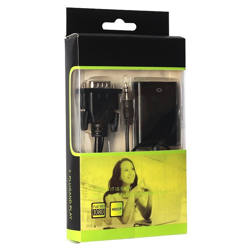 Powermaster PM-18637 Vga Erkek Hdmı Dişi Çevirici Dönüştürücü Kablo 