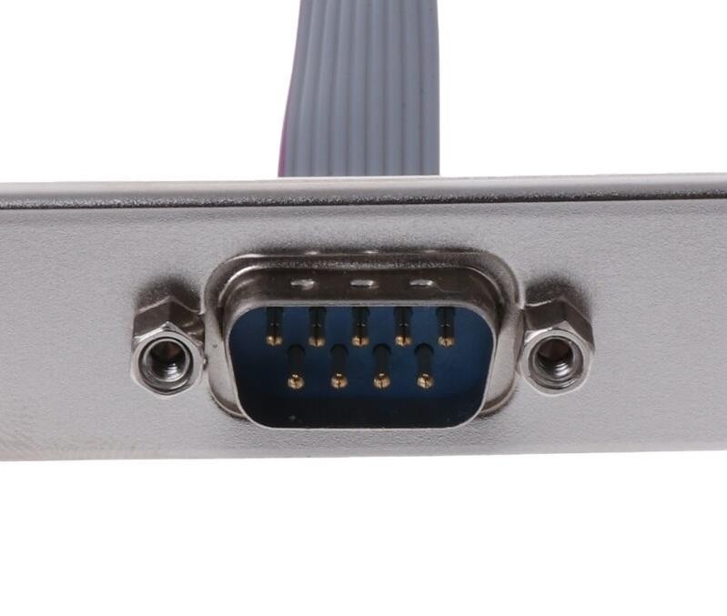 Alfais AL4991 Rs232 Serial Com Port DB9 To 10 Pin Pcı Anakart Braket Paralel Kablosu