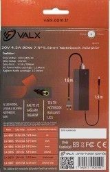 Valx LA-20079 Lenovo 20V 4.5A 90W 7.9x5.5mm Notebook Adaptör