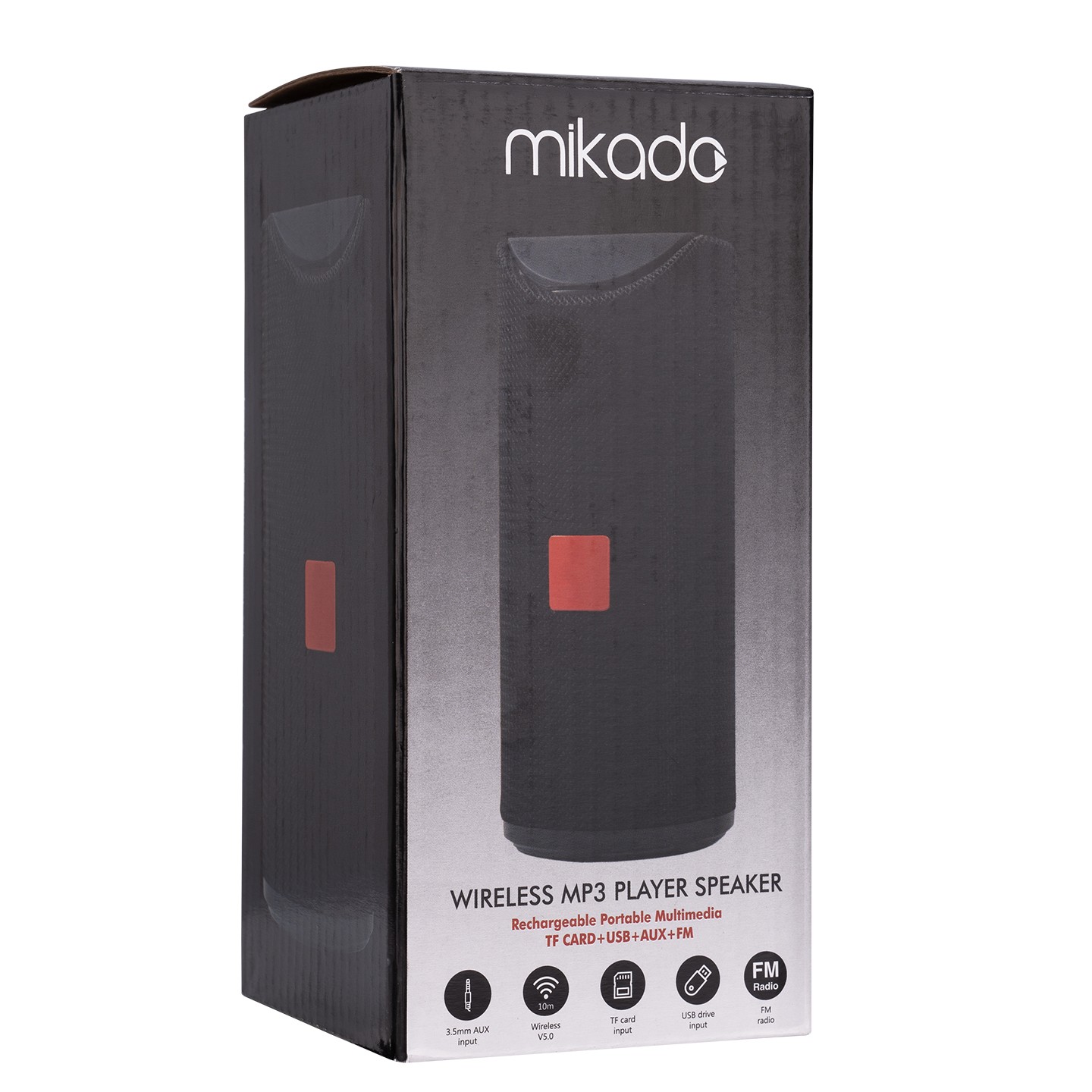 Mikado MD-BT66 3.7V 1200Mah Siyah Kablosuz Mp3 Oynatıcı Hoparlör