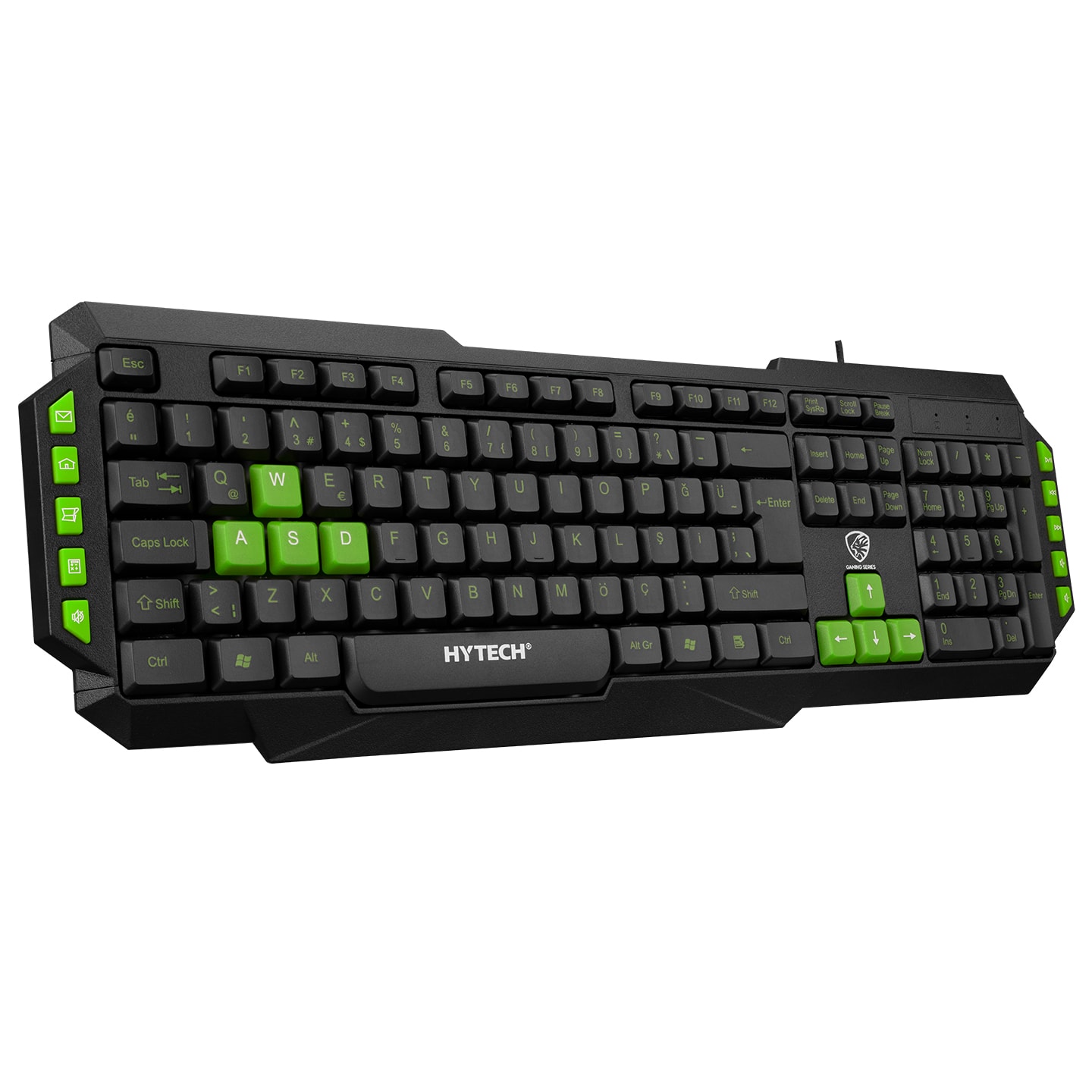 Hytech HYK-46 Gamy Combo Siyah Usb Yeşil Tuşlu Q Klavye 