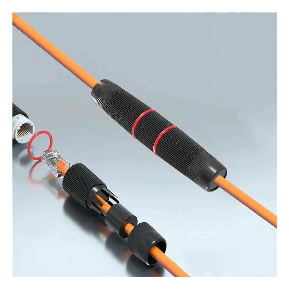 Su Geçirmez IP67 Cat6 Cat7 Rj45 Dişi Dişi Birleştirici 