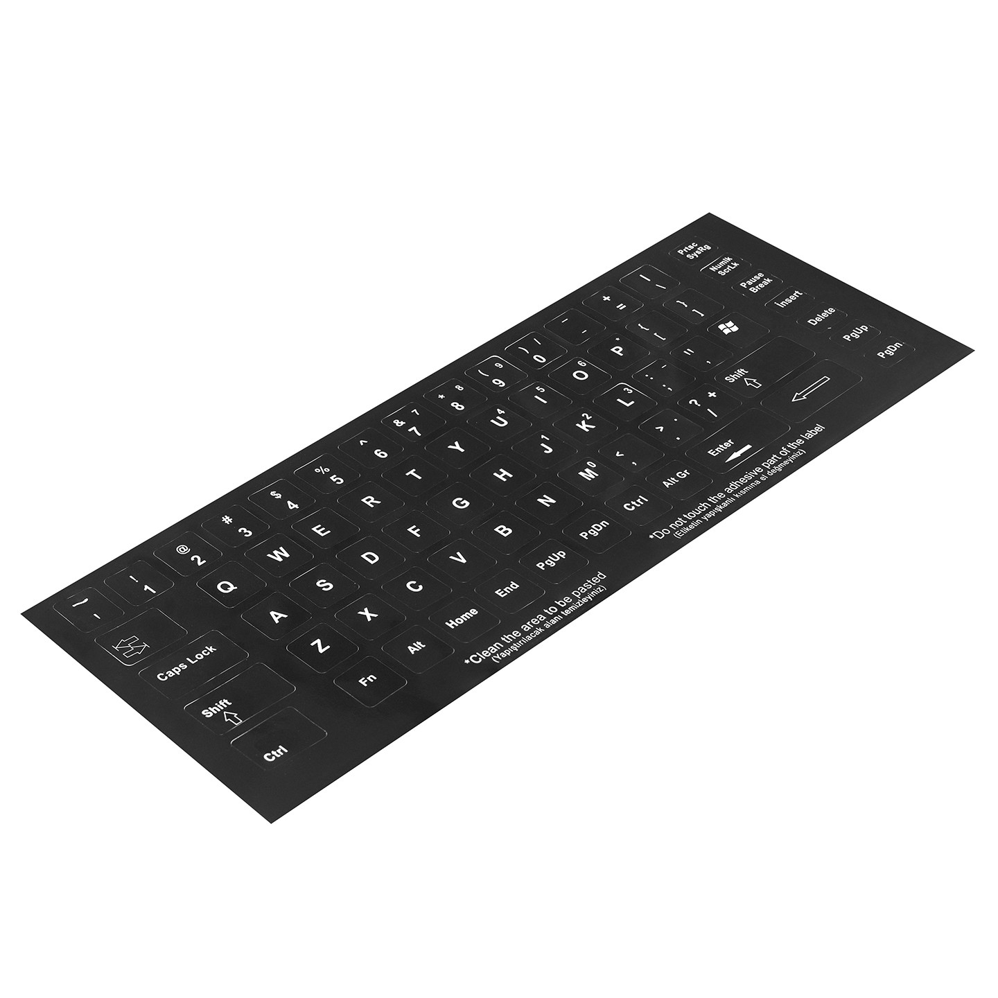 Addison 300164 İngilizce Q Siyah Klavye Sticker