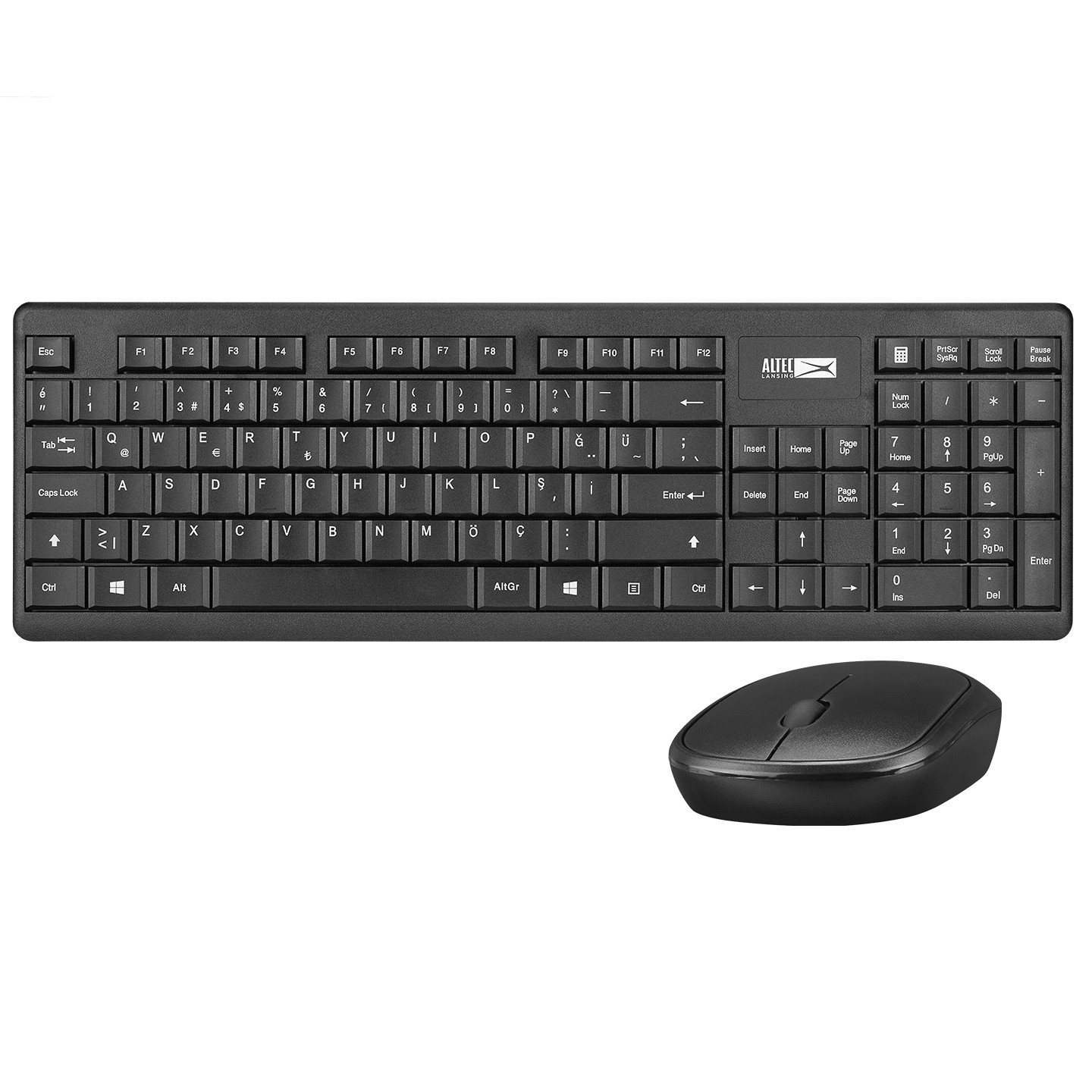 Altec Lansing ALBC6314 Siyah Türkçe Q Kablosuz Klavye Mouse